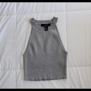 Forever 21 Cropped Ribbed Sweater Tank (M)